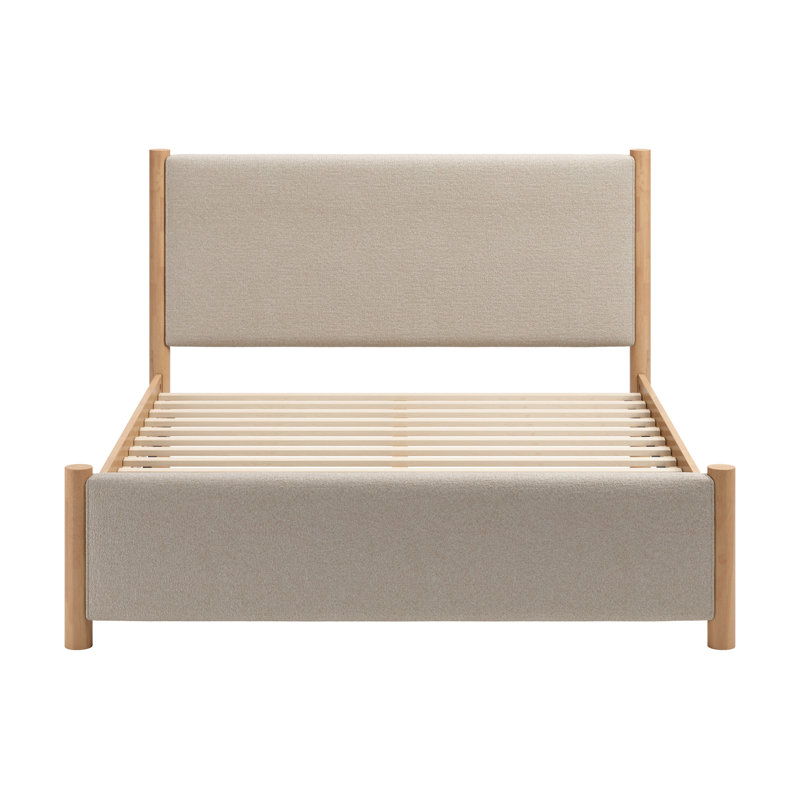 Lit plateforme moderne avec lit tapissier et cadre de lit de style contemporain