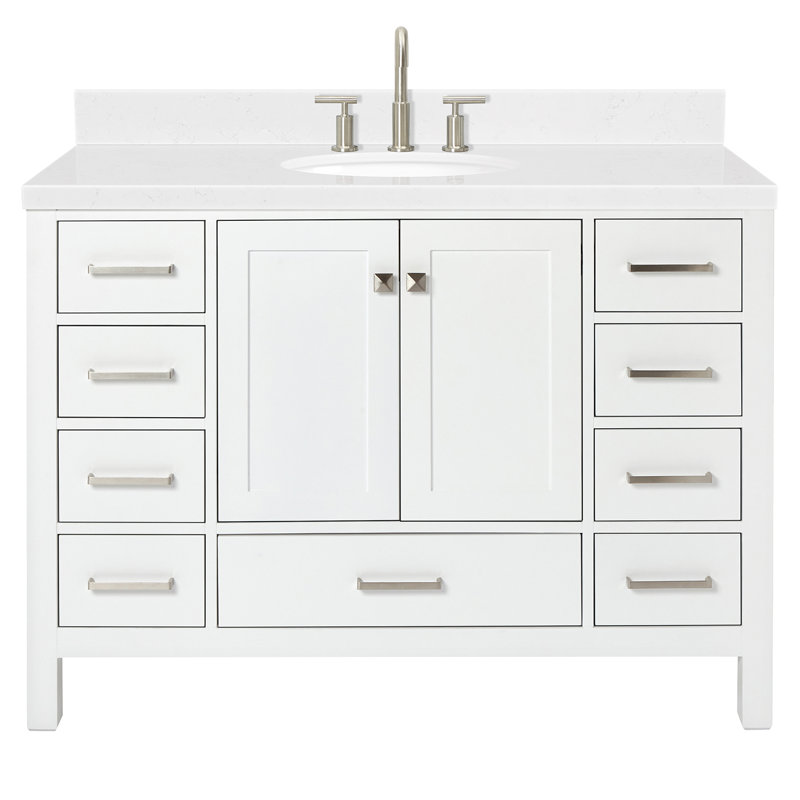 Ensemble de meuble-lavabo simple 48 po , Blanc