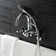 Kaiser Triple Handle Wall Mounted Clawfoot Tub Faucet with Diverter and Handshower