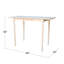 Table de salle à manger extensible en bois massif Ginna