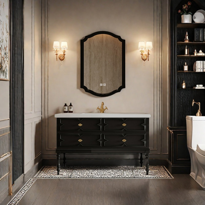 French retro bathroom cabinet