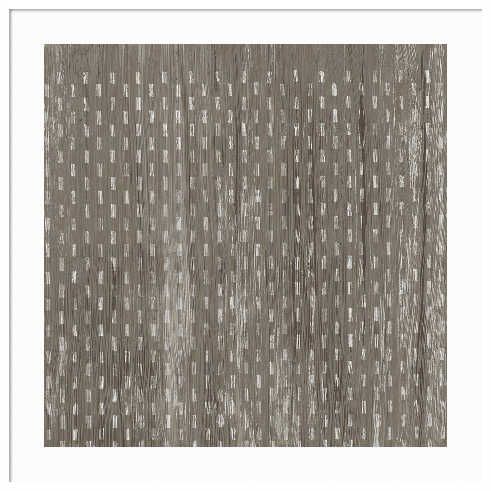 Weathered Wood Patterns VIII by June Erica Vess, 41" H x 41" W x 1" D, White