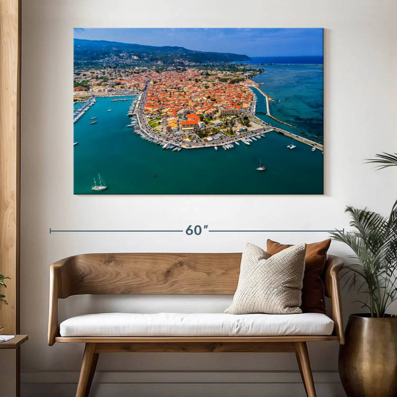 Lefkada Aerial View, 34" H x 51" W