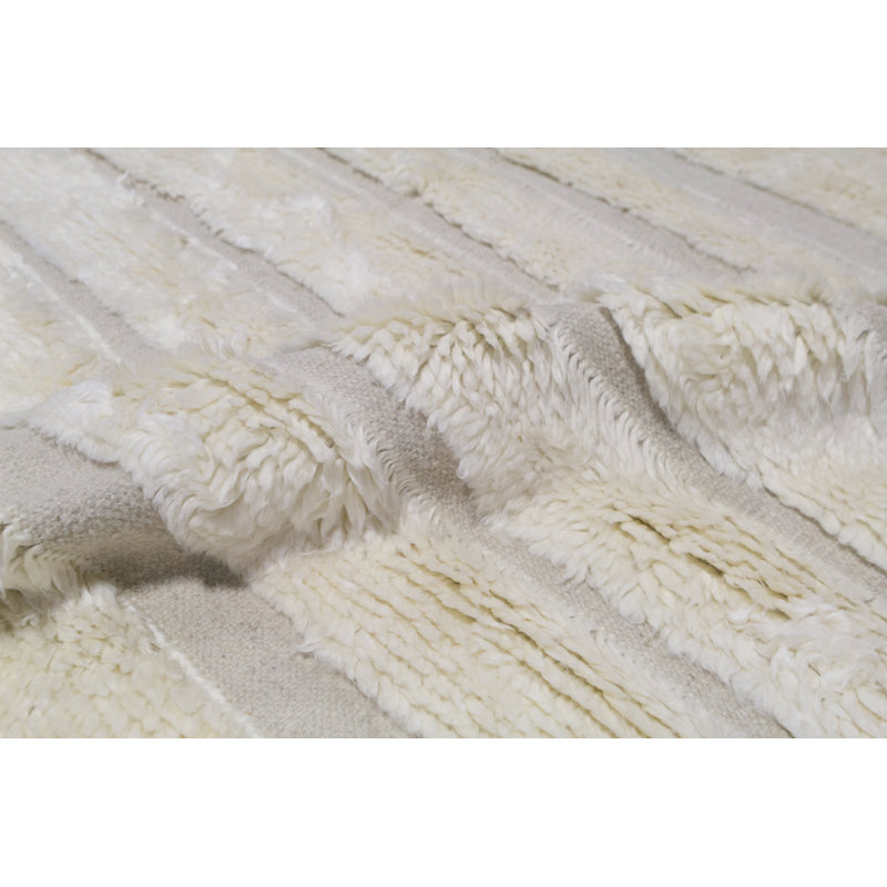 Wool Striped Area Rug, Rectangle 6' x 9'