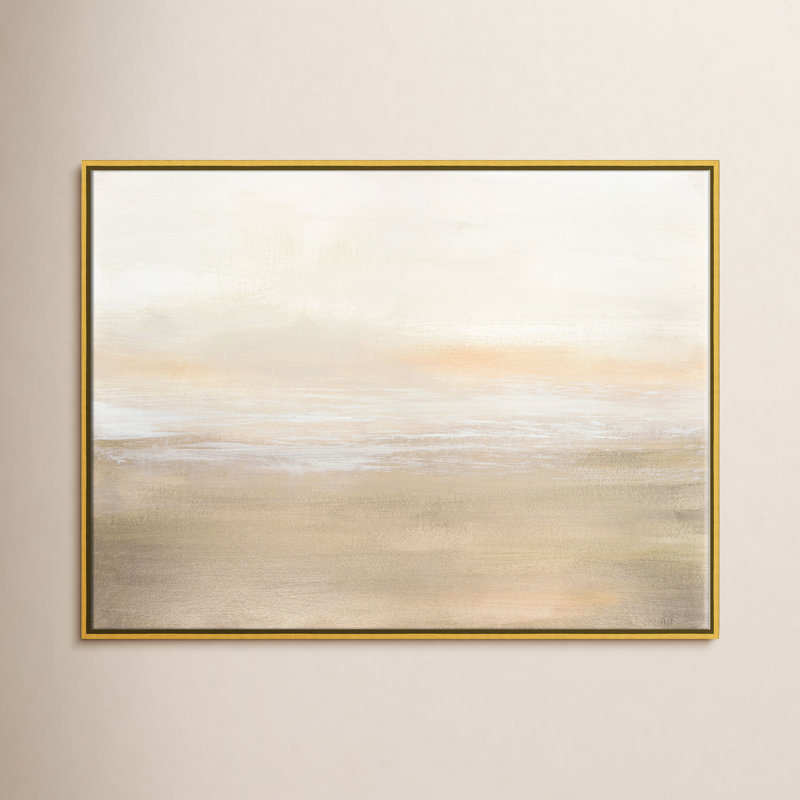 Morning Calm - reproduction d'art sur toile, Cadre doré, H 30 po x l 40 po x P 2 po