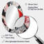 Red and Black Marble Whispers II - Grand miroir mural ovale sur métal-815232656