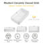 Lavabo vasque rectangulaire avec trop-plein Los Flexi - Céramique blanche au-dessus du comptoir pour les petites salles de bain-114142082