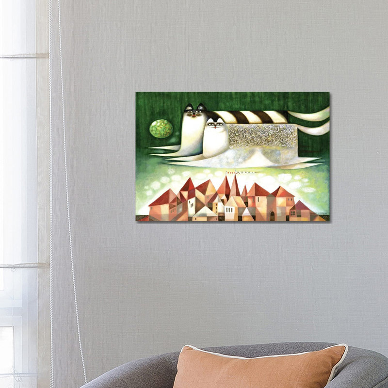 Flying Cats by Art Mirano - Wrapped Canvas Gallery-Wrapped Canvas Giclée, 66.04 cm H x 45.72 cm W x 3.175 cm D