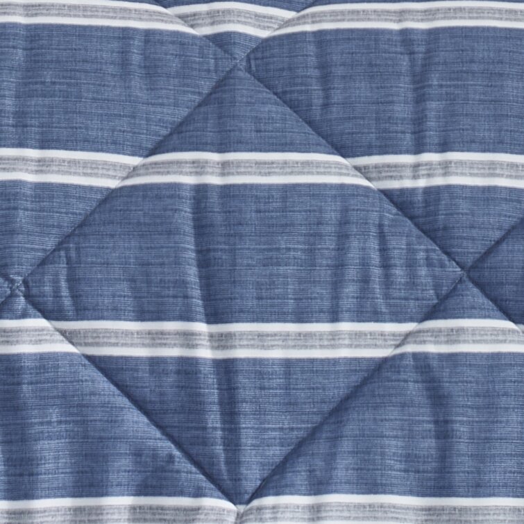 Nautica Guard Coast Cotton Flannel Beige Reversible Comforter Set