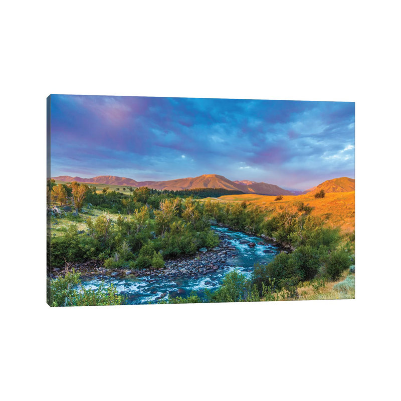 Stillwater River Montana by Sarah Kadlecek - Print on Canvas, Wrapped Canvas, 30.48cm H x 45.72cm W x 1.91cm D