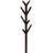 Cappuccino Solid Wood Coat Rack Clothing Hanger