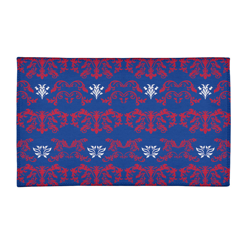 Damask Indoor Rug, Rectangle 2' x 3'