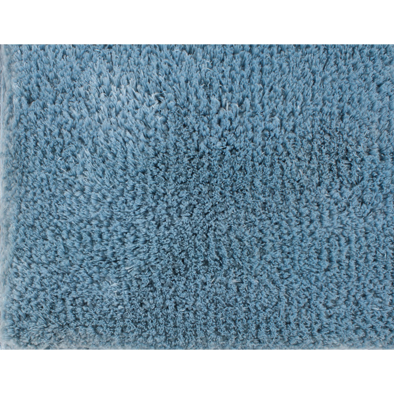 Tapis pour salle de bain luxueux en microfibre - 21 po x 54 po, Bleu