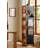 Mid-Century Style Rotatable Storage Cherry Wood Frame Full-Length Mirror