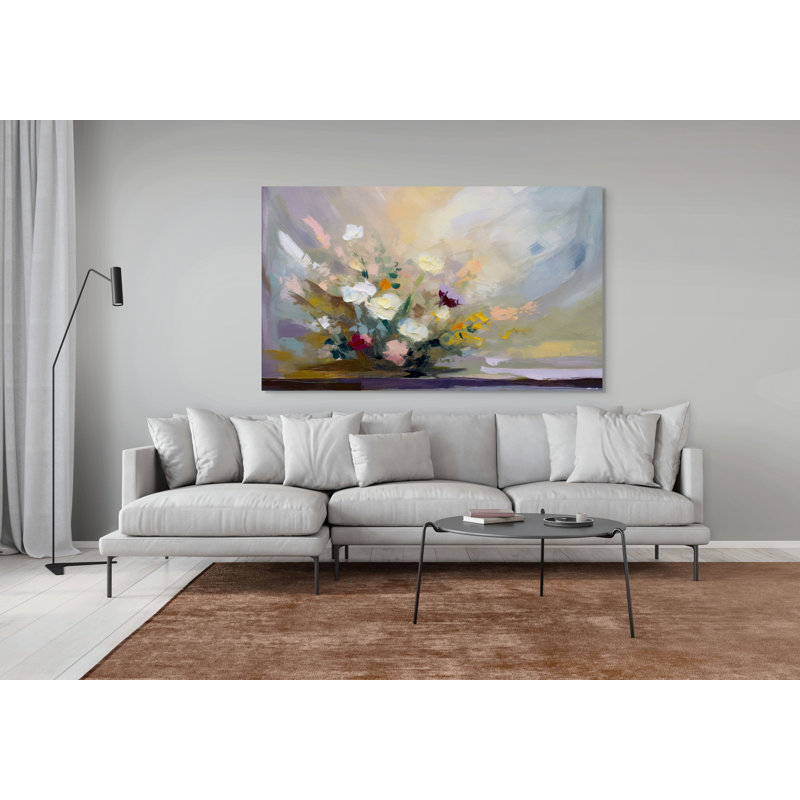 Bouquet de fleurs 2, H 36 po x l 72 po