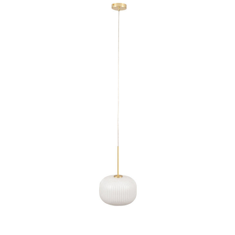 Goff 1 - Light Sphere Pendant, White/Gold