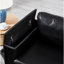 Causeuse de salon 67,7 po en similicuir de style moderne, canapé à accoudoirs carrés avec porte-gobelet, canapé de rangement, similicuir rembourré.-2070448220