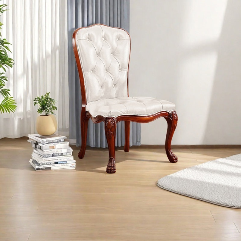 Fauteuil de loisir en similicuir léger et luxueux, Simili cuir blanc