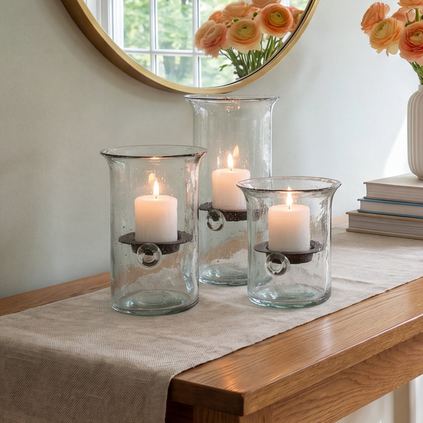 Sakie Glass Tabletop Votive Holder