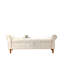 Banc de rangement capitonné à boutons de 62 po pour la chambre à coucher de 62 po, repose-pieds rembourré en tissu moderne, banc de fenêtre, accoudoirs roulés pour chambre à coucher, salon, vestibule-205906355
