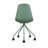 Julyana Modern Office Task Chair with Upholstered Fabric Seat, Padded Cushion, and Rolling Metal Base-2107065758