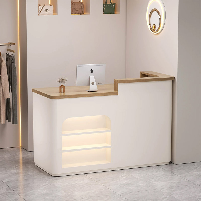 Bureau de réception contemporain en bois manufacturé Contemporary, Picture color, 47.24