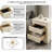 Barvelle Modern Classic 21.1" Solid Wood Fully Assembled 2 Drawer Nightstand-1301112918