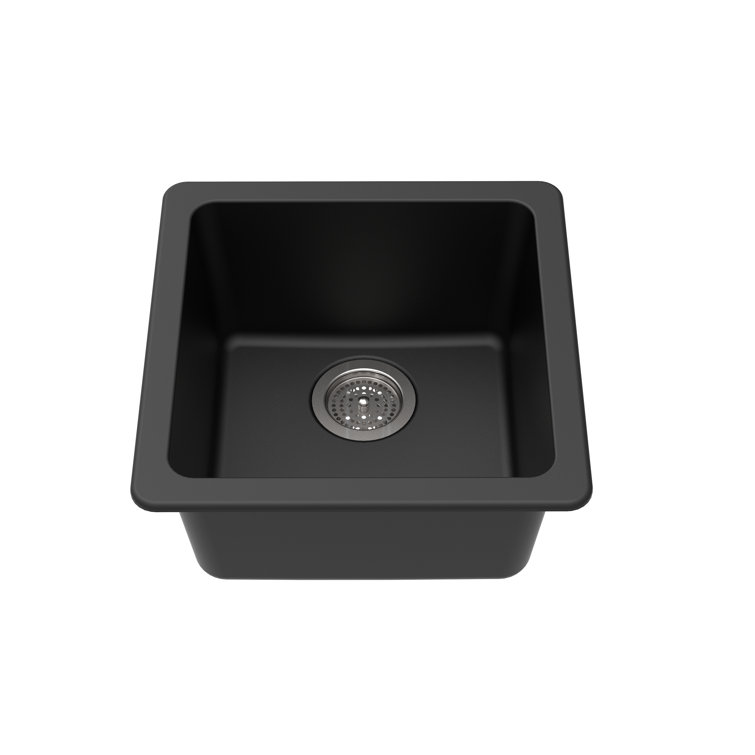 16.63'' L Single Bowl Granite Kitchen Sink