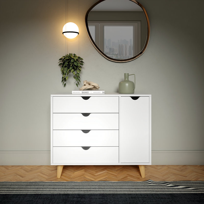 35'' W 4 - Drawer Dresser, White