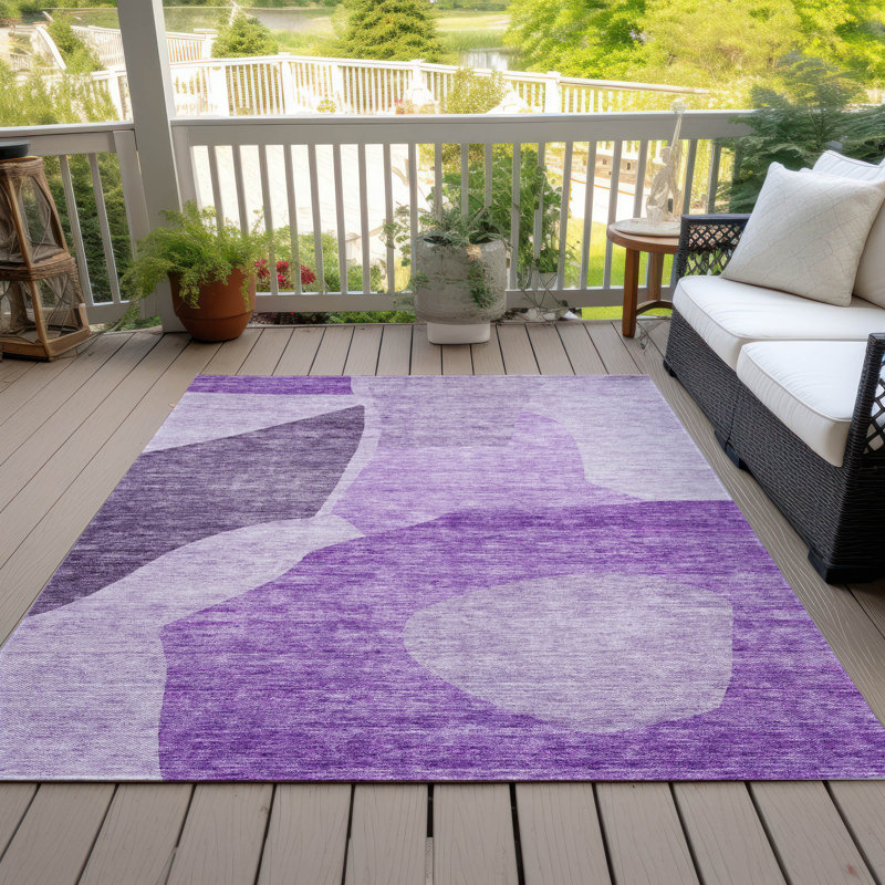 Tapis intérieur / extérieur Chengyu, Rectangle 8 pi x 10 pi