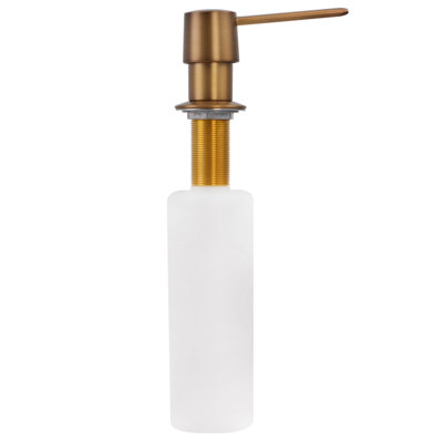 Distributeur de savon liquide robuste pour montage sur le comptoir avec bouteille rechargeable de 12 oz
