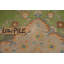 Tapis vert médaillon en laine vert 10 x 12