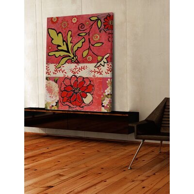 Floral With Green' by Maria Pezzano Painting Print on Wrapped Canvas -  Marmont Hill, MH-MWWMP-02-C-18