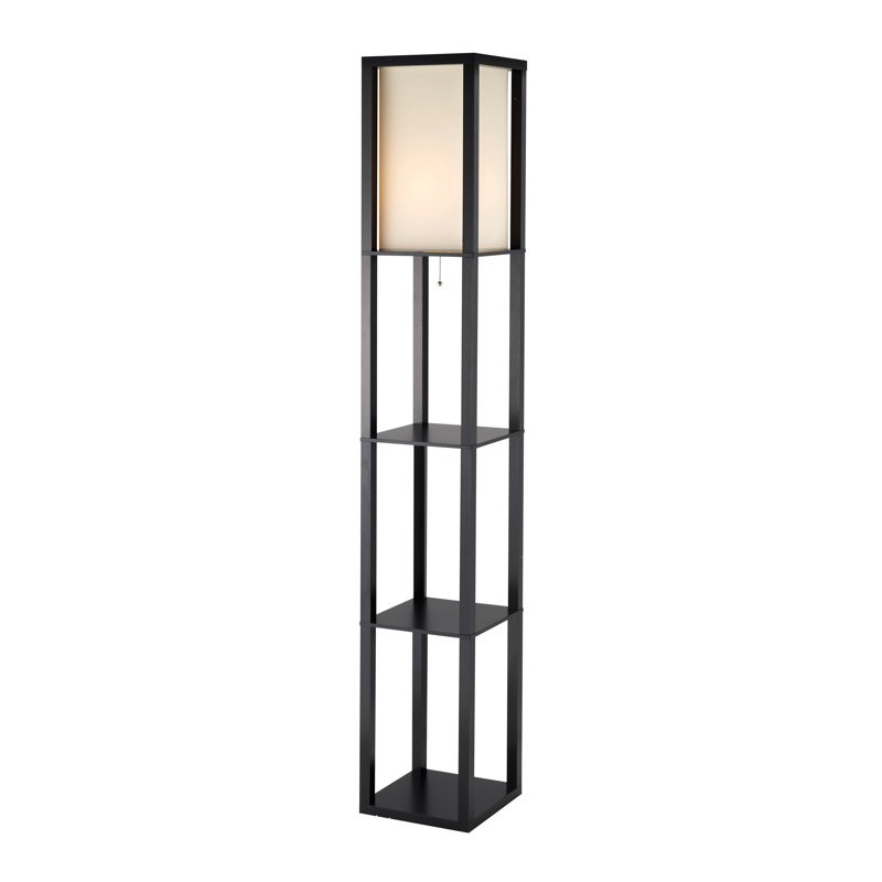 Xochitl 72'' Black Column Floor Lamp