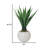 Artificial Agave In A White Fishbowl Planter