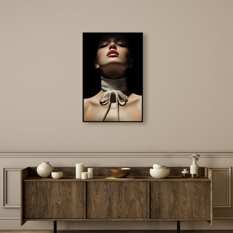 Pearl Constellation Print by Oliver Gal, 25"H x 17"W, Black Floater Frame