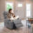 Geier PU Upholstered Heated Massage Chair,Lift Assistance-1959664052