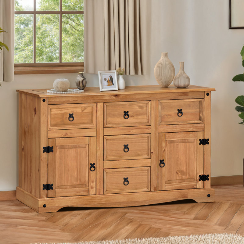 Bridewell 125cm Solid Wood Sideboard, Antique Wax