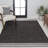 Alda Modern Minimalist Mingled Solid Black/Cream Indoor/Outdoor Rug-1818536729