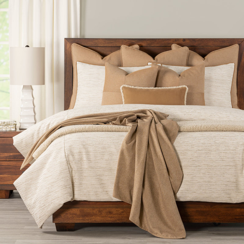 Ensemble de housse de couette rustique Homegrown, Housse de couette et insert Cal.King King + 5 piè