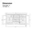 Buffet en bois massif Tasheem 60 po