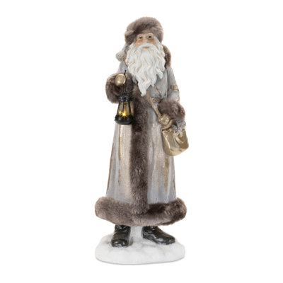 Statue du Père Noël à capuchon H 22 po