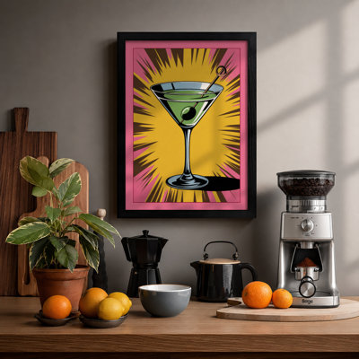Cocktail Celebration Retro - Framed Print