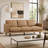 Anabel 81" Modern Genuine Leather Sofa
