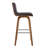 26” Faux Leather Wooden Swivel Bar Stool-938061272