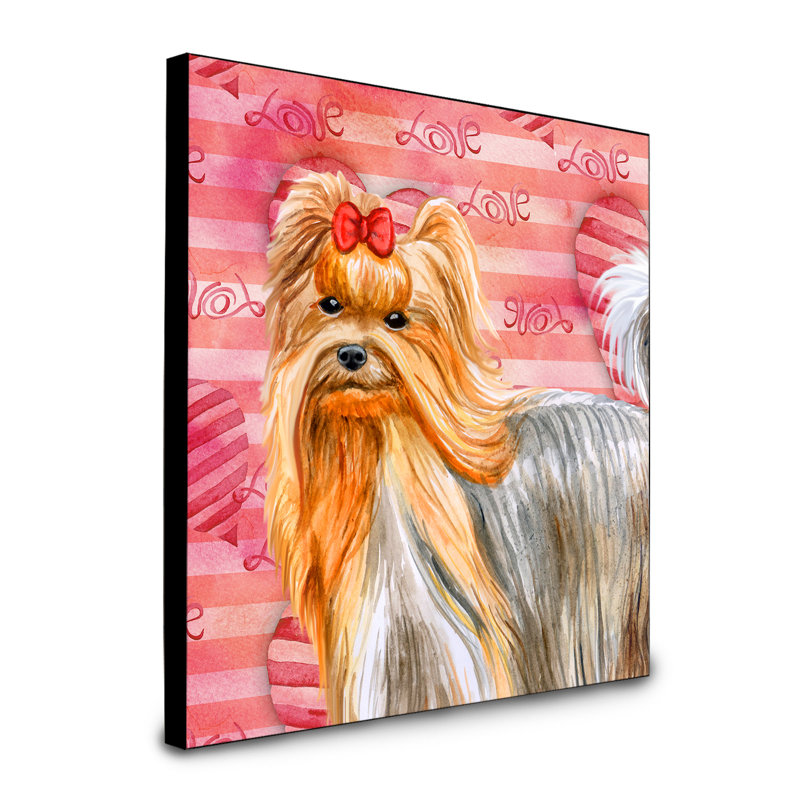 Panneau mural d’art Durflinger, Yorkshire Terrier brun
