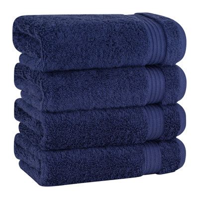 100% Cotton Turkish  Hand Towel Set, 4 Piece Soft, Absorbent Hand Face Towels