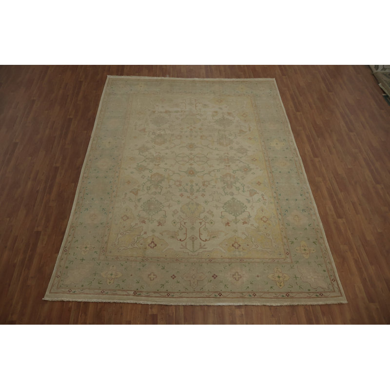 Tapis Oushak antique 10 x 13 avec détails ornés subtils