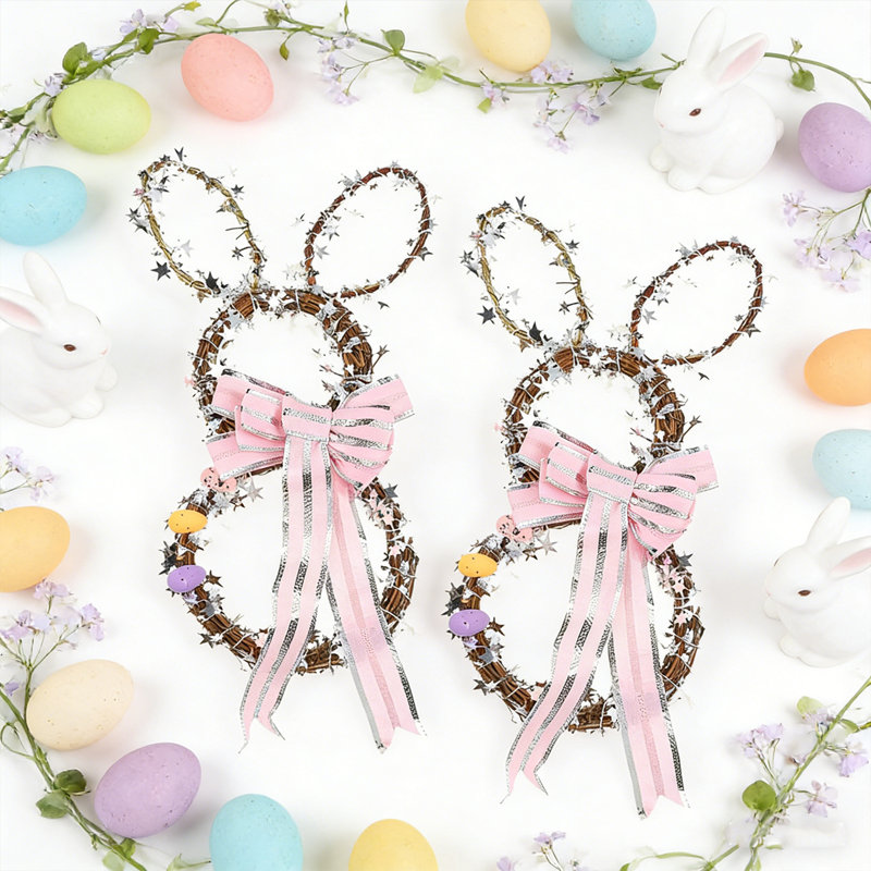 Couronne de lapin de Pâques 2PCS, 2