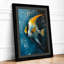 Masked Fish Modern - Framed Print-250523134-250523135